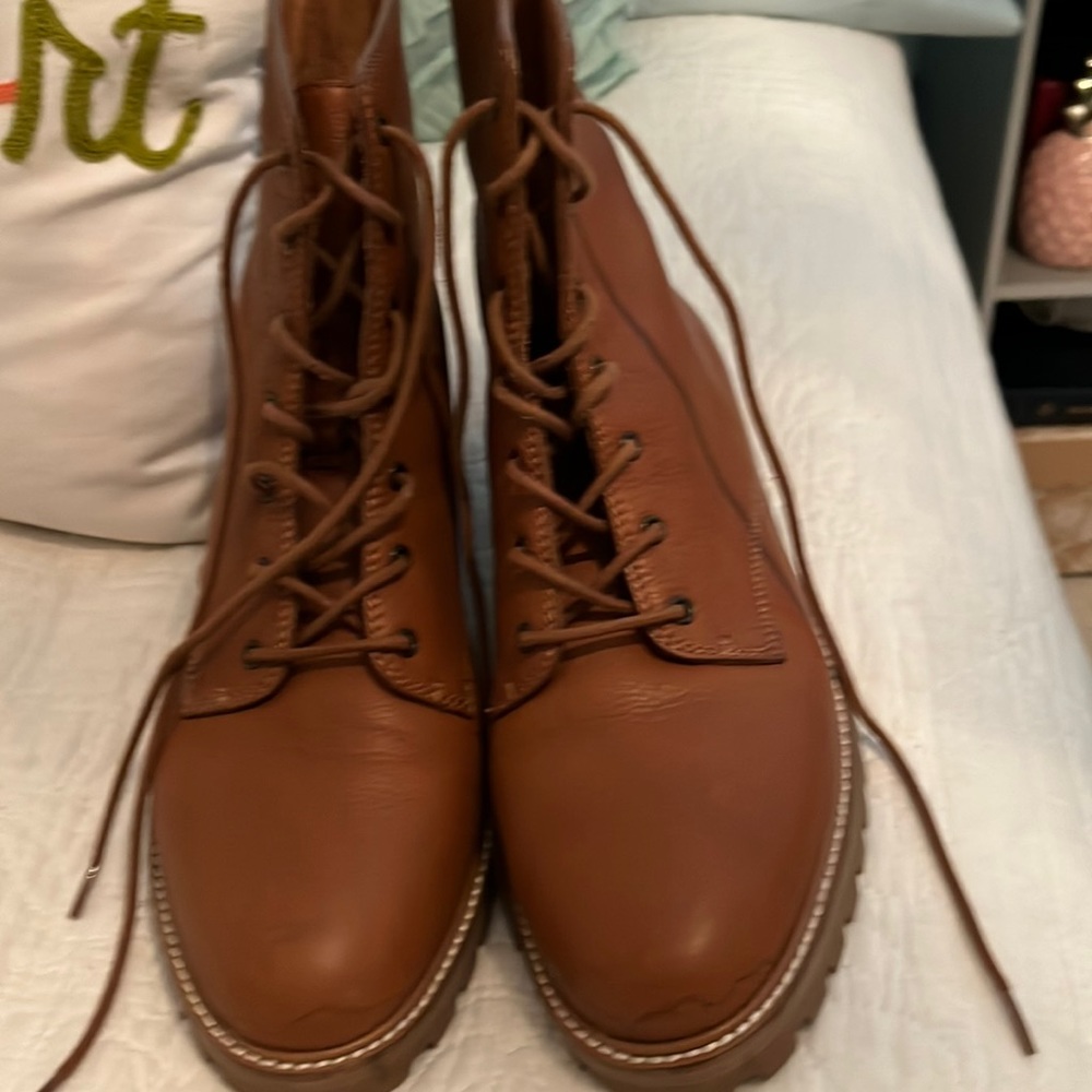Clair Lace Up Boot - Madewell.  Originally $198.  Size 10